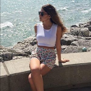 Floral Shorts with Pockets